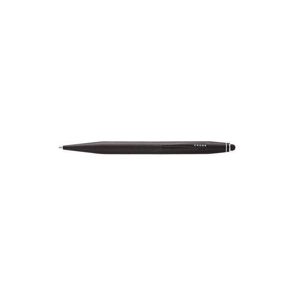 Cross Tech2 Refillable Ballpoint Pen, Medium Ballpen With Stylus, Includes Premium Gift Box - Satin Black