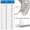 Jewelry Sizers Stainless Iron Ring Sizer Finger Ring Sizing Measuring Tool Ring Sizer Gauge Set Circle Models with Plastic Ring Sizer Belt
