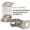 PAGOTORTAUS 2Pcs 90801-95 saddle bag mounting bracket Compatible with Electra Glide/Road Glide/Road King/Tour Glide(1995-2005) Silver