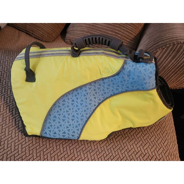 Pet Dog Life Jacket Swimming Durable Safety Vest & Pull Handle Size Large