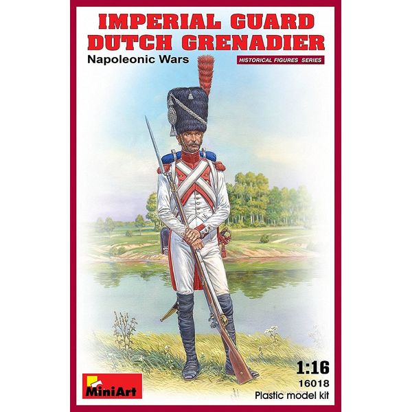 Miniart 1:16 Scale Imperial Guard Dutch Grenadier Napoleonic Wars Plastic Model Kit