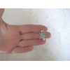 Generic 2 extra tiny small silver turquoise sun metal alligator hair clip for fine thin, 9