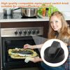 Oupdate 4 Pcs Cooker Knobs Replacement Oven Knobs Universal for All Makes Gas Hob Switch Control Knob Direct Mounting Precise Temperature Stoves Cooker Knobs Plastic for Kitchen Cooker 42mm