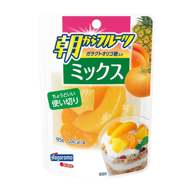 Hagoromo Morning Fruit Mix (Pouch) 3.3 oz (95 g) (4107) x 6 Packs