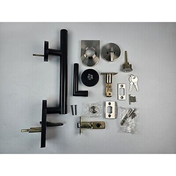 Berlin Modisch HandleSet Front Door Entry Handle and Deadbolt Lock