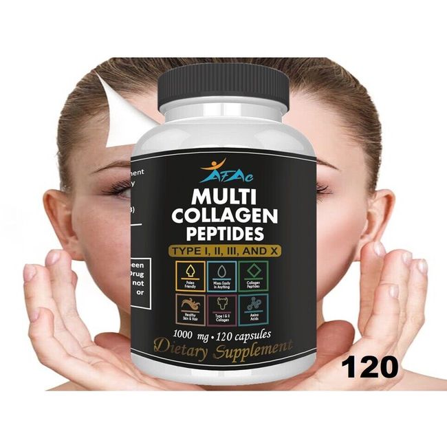 Collagen Caps support skin peptide wrinkles powder pills pure collagen Anti-Agin