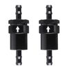 CNRAQR 3/8" Billet Inline Fuel Filter 30 Micron Anodized Aluminum Black 2PCS
