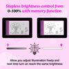 IMAGE Light Up Tracing Pad Pink Drawing Tablet Coloring Board for Kids Children to for Girls Boy (includes 10 Traceable Sheets and Two Clips)