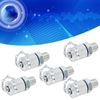 MUNEFE Hydraulic Test Adapter, Hydraulic Pressure Test Coupling Kit, Testing Coupling Adapter for Pressure Measuring (NPT1/4)