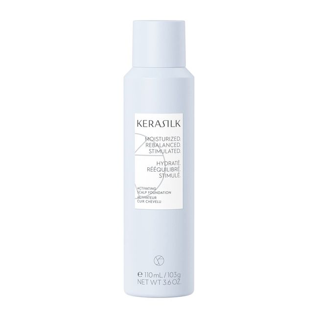 KERASILK Activating Scalp Foundation | Nourishes & Soothes Scalp | Moisturizes & Rebalances Oily, Flaky & Dry Scalps | Reduces Scalp Irritations | For All Scalp Types | 110ml