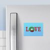 CafePress Snoopy Holiday Love Rectangle Magnet, 3"x2" Refrigerator Magnet