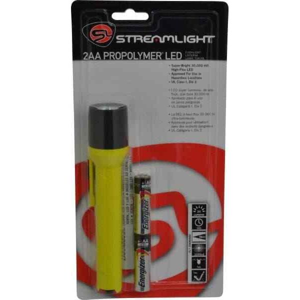 Streamlight 65 Lumen LED Tactical Flashlight, Yellow, 2 AA Batteries Incl