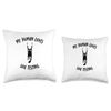 My Human Loves Soil Testing - Cat Parent Hobby Lover Throw Pillow