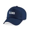 Cleaner Text Printed Baseball Cap,Cleaning Services Baseball Cap Cool Summer Gift (Navy)