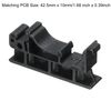 sourcing map PCB DIN Rail Mounting Bracket Carrier Clips, for 35mm DIN Rail Black, 5 Sets