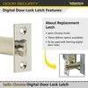 Sterling SL70 Standard Digital Door Lock Latch, Chrome, 70mm
