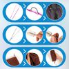 11pcs Drawstring Threader Tool Set, Flexible Drawstring Threaders Sewing Turner Hooks Elastic Clips Draw String Puller Tools Supplies Accessories Kits for Fabric Jackets Hoodies Sweaters Pants