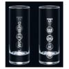 VfL Wolfsburg Shot Glass – Logo History – Set of 2 Glass Shot Glasses
