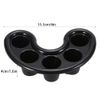 2 Pcs Nail Soaking Hand Bowl Manicure Soak Off Finger Bowl Separate Manicure Bowl Manicure Bowl Hand Soak Nail Soak Off Bowl Nail Art Tips Bowl for Polishing Remover Treatment (Rose Red and Black)