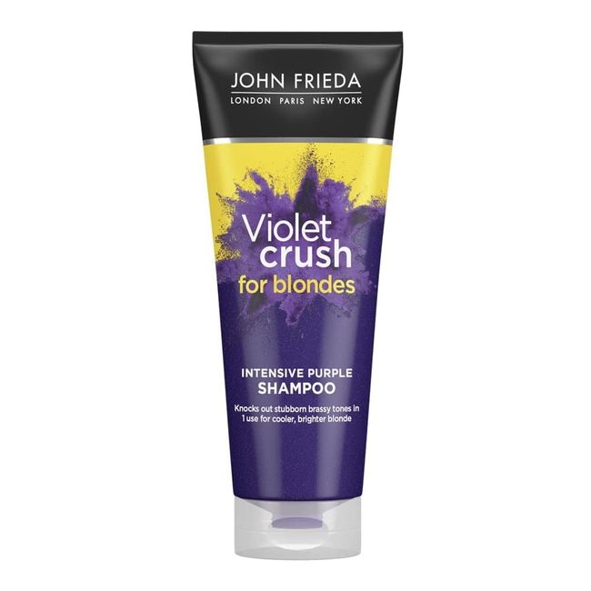 John Frieda Violet Crush Intensive Purple Shampoo, for Brassy Blonde Hair 250 ml, Toning