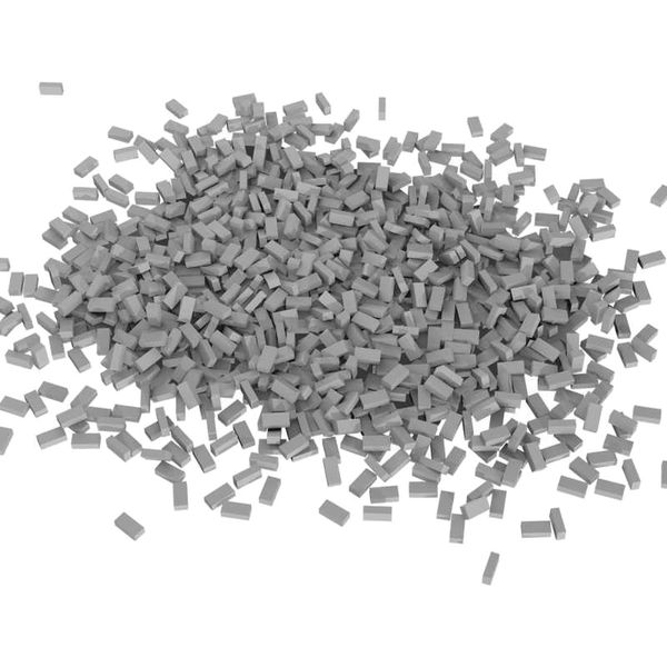 Greenstuff World GSWD-9203 1/35 Diorama Material Model Brick Set, Gray, Pack of 500, Miniature Accessories