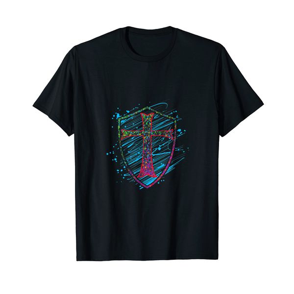 Knight Templar Shield And Cross T-Shirt