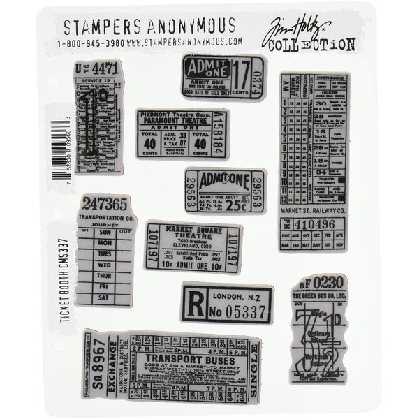 Cling RBBR Stamp Set Ticket BTH