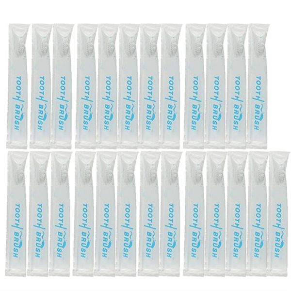 Commercial Use, Made in Japan, Disposable Powdered Toothbrush Individual Packaging Type x 25 Pieces Set | Hotel Amenities