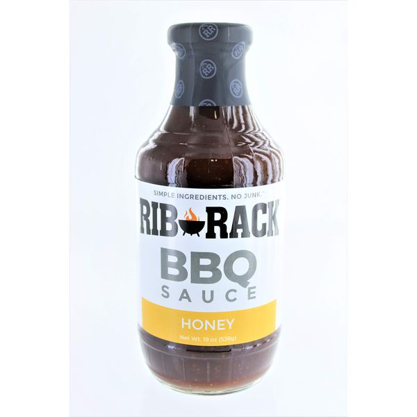 Rib Rack BBQ Sauce Sweet Honey 19 Oz (Pack of 2)