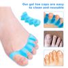 GWAWG 3 Pairs Toe Separator Toe Dividers Stretchers Spacers Use for Manicure Relaxing Toes for Men Women