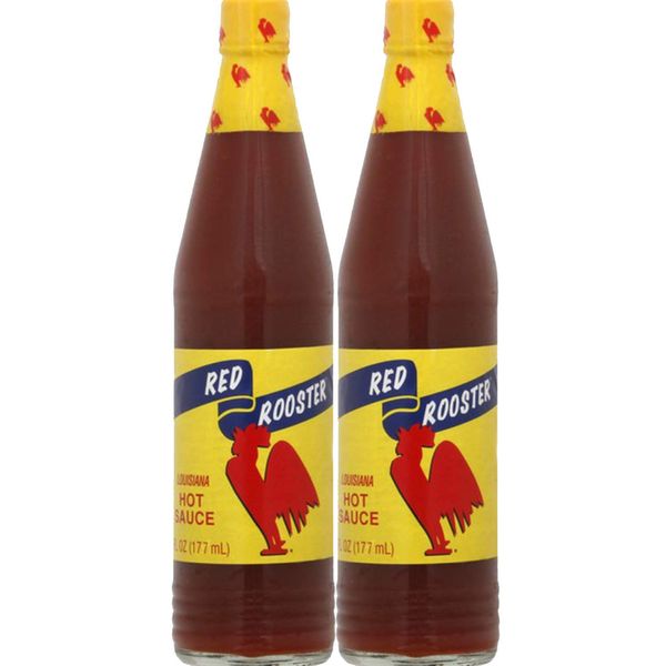 Red Rooster Louisiana Hot Sauce 6 Fl. Oz. (177ml) - Pack of 2