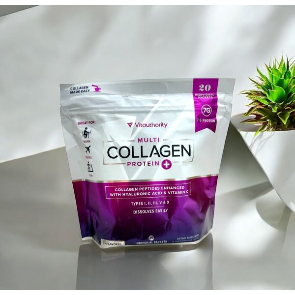 Vitauthority Multi Collagen Protein Peptides / 20 Individual packets