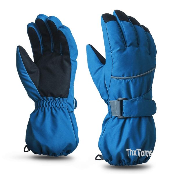 ThxToms Kids Warm Gloves Winter Waterproof Snow Gloves for Ourdoor Sports, Toddler Bulky Ski Gloves for Boys Girls