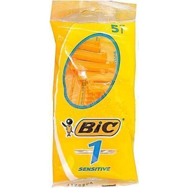 BIC 1 DISPOSABLE RAZORS NORMAL 5 PACK - 5 PCS