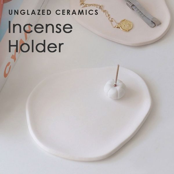 Incense holder ceramic white incense holder incense holder saucer incense holder glass Scandinavian Korea Japan Day fashionable cute simple incense plate cute incense burner saucer candle stand candle holder candle holder antique interior relaxing popular