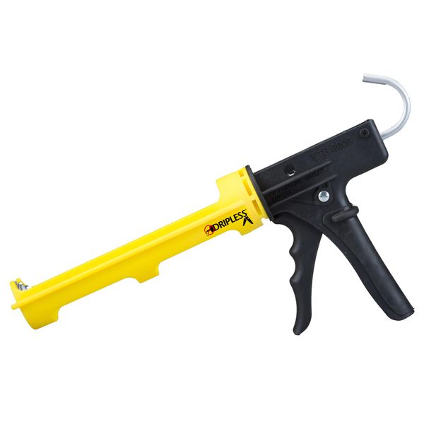 Dripless ETS2000 The Yellow Gun Composite Caulk Gun for 10 oz Cartridges or Tubes | Lightweight Body | 12:1 Thrust Ratio | Pro Painter Preferred