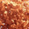 4mm Flat Sequins Orange Matte Metallic Medium Hole Made in USA