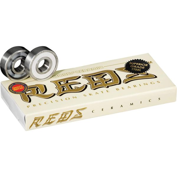 Bones Ceramic Super Reds Skateboard Bearings 8 Pack