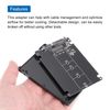 sourcing map M2+ M.2 NGFF/NVME Length Extend Adapter Multipurpose SSD Extension Bracket Card Plate PCB Board for PC Computer Case (Black)