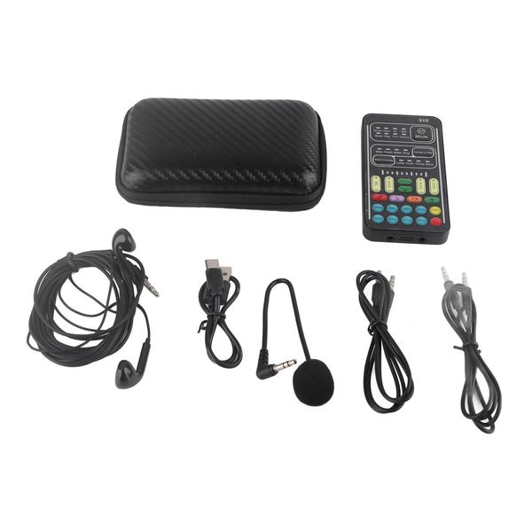 I9 Pocket Voice Changer[2022], Portable Mini Sound Card Multifunction Recording Equipment Set, or Computers, Phones, Tablets and Gaming Anchor(English Version)