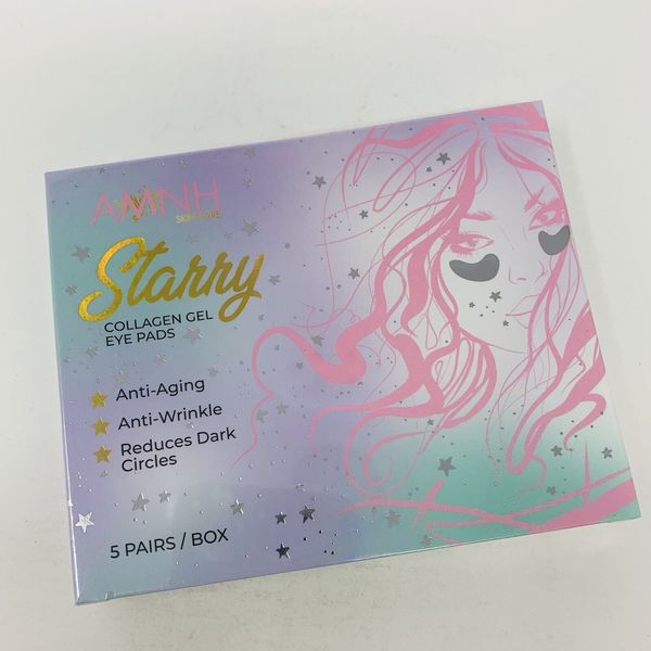 AMNH Skincare STARRY Collagen Gel Eye Pads, 5 Pairs SEALED NIB