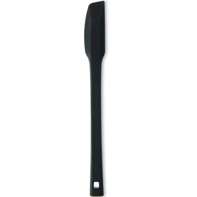 Nagao Tsubamesanjo Silicone Heat Resistant Rubber Spatula, Small, Black, One-Piece Molding, Cooking, Confectionery, Made in Japan