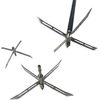 Sinbadteck Archery Broadheads, 3Pcs Pack 4 Fixed Blade Turkey Hunting Broadheads 200Gr Arrowhead Stainless Steel Bow and Arrow Hunting Tips
