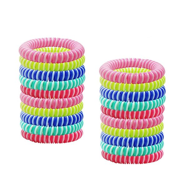 Mosquito Repellent Bracelet 20 Pack,Keep Away Insects,Waterproof Insect Repellent Wristbands 10 Days of Protection for Baby Kids Adults Outdoor Camp Travel, Random Color