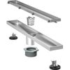 28" Linear Shower Drain Brushed 304 Stainless Steel Fast Drainage Tile Inserted