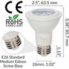 [4 Pack] LED PAR20 6W 120V 40W 50W Replacement E26 Dimmable 3000K Soft White