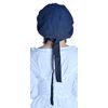 HEMAD Lady Bonnet with tie Blue Pure Cotton