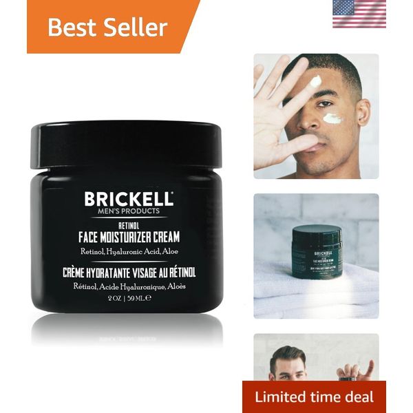 Brickell Men's Retinol Face Moisturizer Cream For Men, Natural & Organic, Ant...