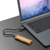 NVMe M.2 SSD Case, Vibration Resistant, Shock Resistant (M Key) Support USB 3.1 Gen2 10Gbps External Case (Orange)