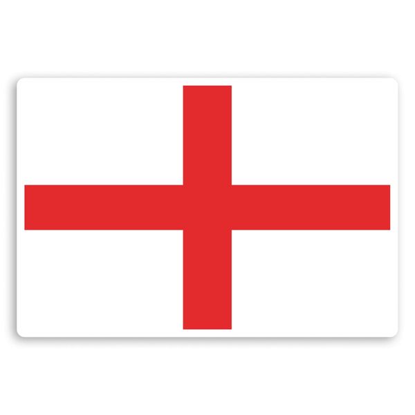 2 x 10cm England Flag Vinyl Stickers - St George's Cross Laptop Sticker #34114 (10cm Wide)